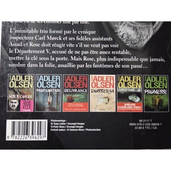 Selfies Jussi Adler Olsen Thriller Novel French Edition Soft Cover Albin Michel - Picture 8 of 9